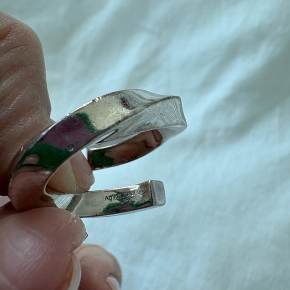 Bottega Veneta Twisted Silver Band - Picture 2 of 5